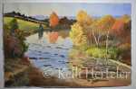 North River, Upstream. Watercolor by Kelli Hertzler. All rights reserved.